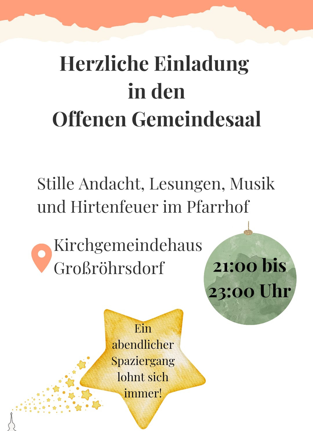 2023 12 24 Heiligabend Offener Gemeindesaal