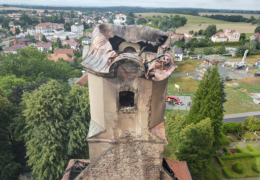 2024 02 04 Kirchturm nach Brand