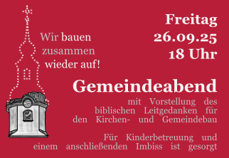 Website Gemeindeabend biblischer Leitgedanke